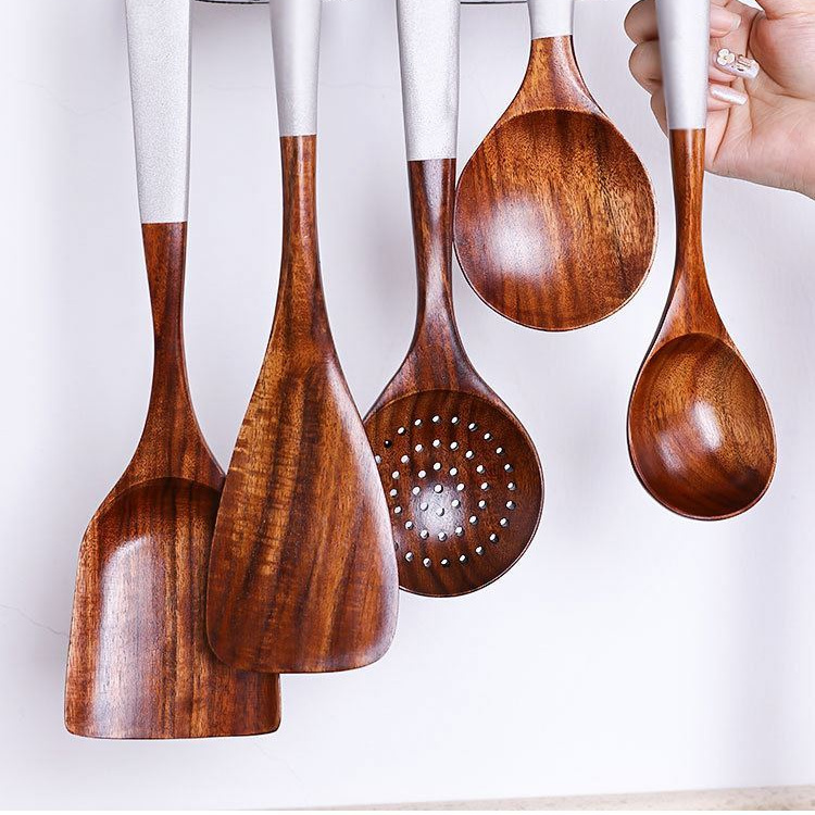 Teak kitchen tools