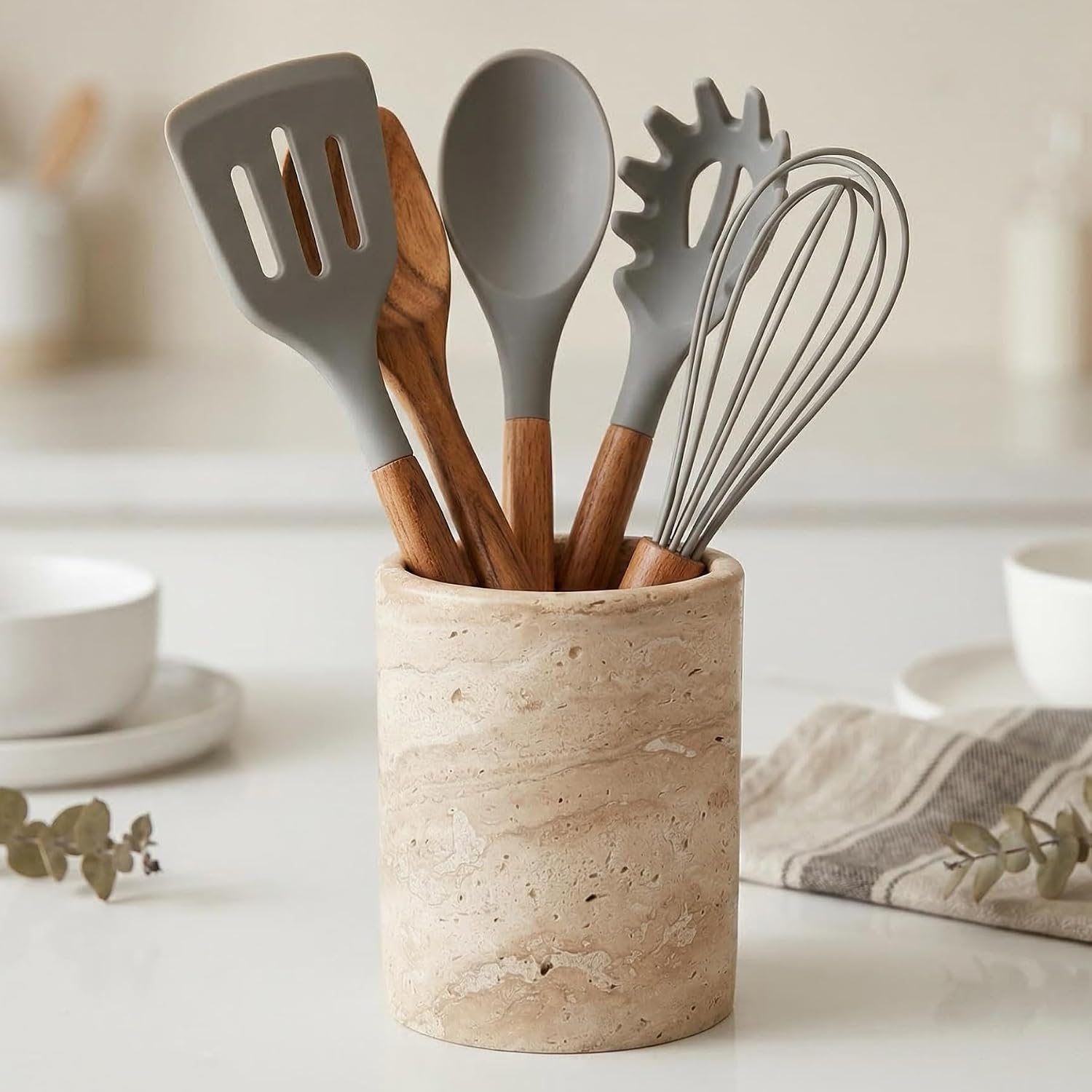Stone utensil crock